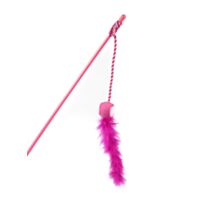 Canne à pêche appât balle boa plume 56 cm fuchsia - ZAMIBO