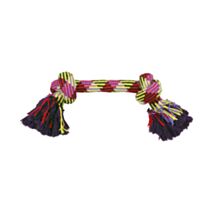Corde noeud forme os épaisseur 8 cm 60 cm mauve jaune rouge - ZAMIBO
