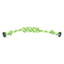 Corde scoubidou coton 50 cm blanc gris et vert - ZAMIBO