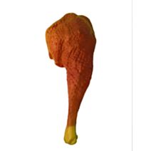 Cuisse de poulet 17 x 7 x 3 cm vinyle roux/jaune - ZAMIBO