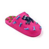 Chausson empreintes os et pattes en relief 155 x 6 x 6 cm vinyle fuchsia - ZAMIBO