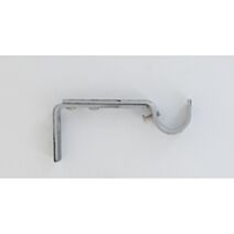 Lot de 2 supports gouttières ext D20 argent/noir - LUANCE