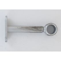 Lot de 2 supports simples D20 90 mm argent/noir - LUANCE