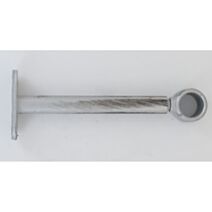 Lot de 2 supports simples D20 150 mm argent/noir - LUANCE