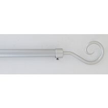 Kit tringle extensible Ø19 mm x 160-300 cm crosse gris laqué