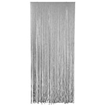 Rideau de porte en ficelle tressée 90 x 200 cm polycoton gris - LUANCE