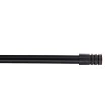 Tringle extensible bistrot 170 x 300 cm noir satiné embout cylindre - LUANCE