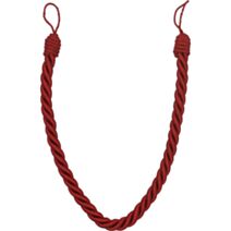 Embrasse cable polyester rouge piment - LUANCE