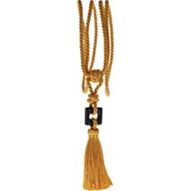 Embrasse textile Romy PM jaune moutarde - LUANCE
