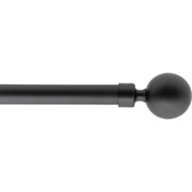 Kit extensible 120-210 cm Ø19 embout Stael noir mat - LUANCE