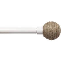 Kit extensible 140-260 cm Ø19 embout Eden blanc mat - LUANCE