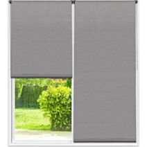 Store enrouleur occultant texturé 180 x 200 cm gris - LUANCE