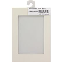 Passe partout 13 x 18 cm ouverture 9 x 13 cm ivoire - AMT