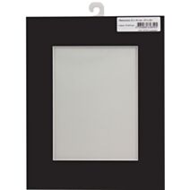 Passe partout 24 x 30 cm ouverture 15 x 20 cm noir - AMT