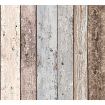 Papier peint vinyl intissé imitation pierres marron - AS CREATION