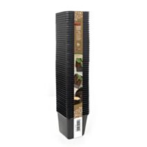 50 pots en plastique 7 cm carré noir en filet XL - ROMBERG