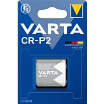 1 pile électronique lithium cylindrique CR P2 - VARTA