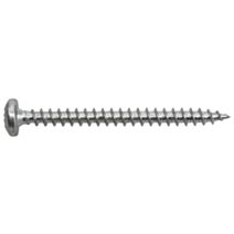Vis bois et panneaux, tête cylindrique bombée, PZ, 4,5 x 50, filetage total, acier zingué