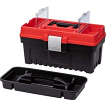 Boîte à outils multifunctionnelle 36 x 19 x 19 cm noir/rouge - TOOD