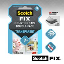 Adhésif moquette double face transparent 1,5mx19mm - SCOTCH™
