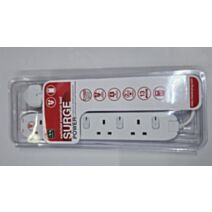 Rallonge 4 voies à protection surtension 4W 13A 2 m - MASTERPLUG