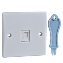 Prise telephone rj11 Slim- SCHNEIDER