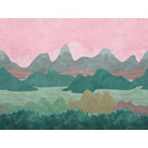 Papier peint panoramique Mountains Scene 3,71 x 2,80 m - GRANDECO