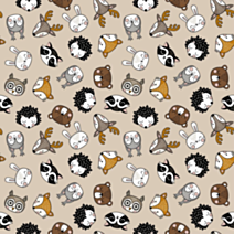 Film adhésif en rouleau Joy@fix Fantaisie Forest Animals 45 cm x 2 m