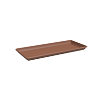 Soucoupe Venezia rectangulaire XL 80 cm terre cuite - ARTEVASI