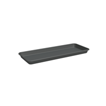 Soucoupe Madagascar rectangulaire 50 cm anthracite - ARTEVASI