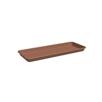 Soucoupe Madagascar rectangulaire 50 cm terre cuite - ARTEVASI