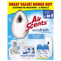 Désodorisant automatique + 2 recharges Coton Fresh 250 mL - AIR SCENTS