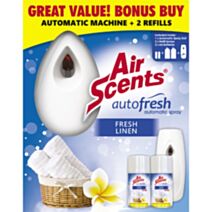 Désodorisant automatique + 2 recharges Fresh Linen 250 mL - AIR SCENTS