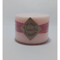 Bougie mouléé cylindre 70 x 100 mm vanille rose pale