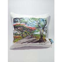 Coussin imprimé couleur Mont Choisy 40 x 40 cm - FLORENT BEUSSE