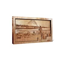 Décoration murale en bois 3D Le Morne 35 x 25 cm - FLORENT BEUSSE