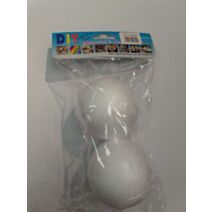 Set de 2 boules en polystyrène 8 cm à décorer - HOBBYWORLD