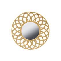 Miroir décoratif Rosace bambou Ø70 cm 