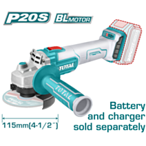 Meuleuse d'angle 20V sans fil batterie non incluse - TOTAL