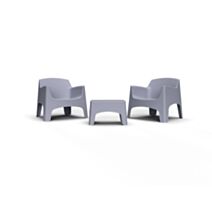 Set Ibiza 2 places gris 