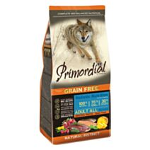 Croquettes chien Adulte canard et truite 12 kg - PRIMORDIAL