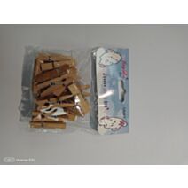 Set de 20 clips en bois - HOBBYWORLD