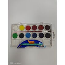 Set de 12 aquarelles avec pinceau - JOVI