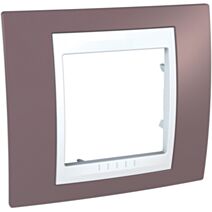 Plaque mauve 1 poste Unica+ - SCHNEIDER