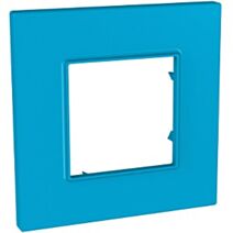 Plaque de couverture simple Unica Quadro Natura Aqua 87 x 87mm -SCHNEIDER