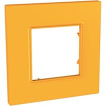 Plaque de couverture simple Unica Quadro Natura Cytrus 87 x 87mm -SCHNEIDER