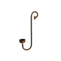 Porte-bougie crochet Serge H27cm rouille - DECOSTARS