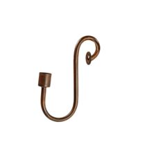 Porte-bougie crochet Serge H16cm rouille - DECOSTARS