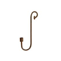 Porte-bougie crochet Serge H25cm rouille - DECOSTARS