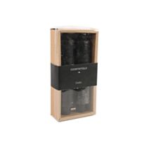 Bougie chandelle Vela Ø3,5xH.15,5cm noir - DECOSTARS